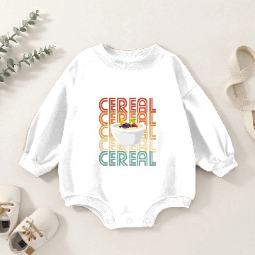 Discover Retro Cereal Baby Romper Sweatshirts