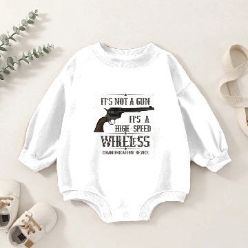 Discover Its Not A Gun Meme Funny Its Not A Gun Baby Romper Sweatshirts