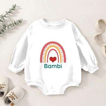 Discover Bambi Vintage Boho Rainbow Baby Romper Sweatshirts