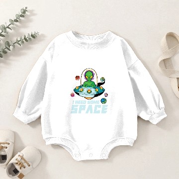 Discover Alien Extraterrestrial Area 51 UFO Space Geek Gift Baby Romper Sweatshirts