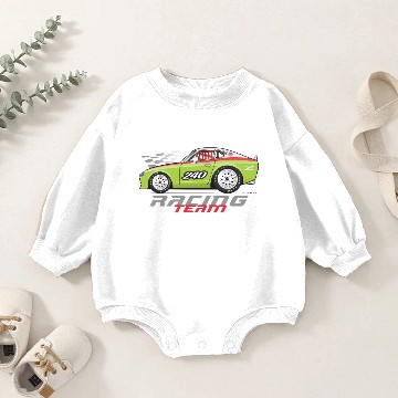 Discover racing Lime Green Baby Romper Sweatshirts