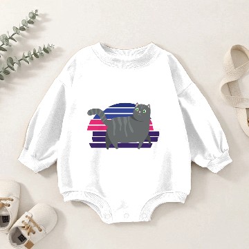 Discover Cute Pets Kittens Cat Lover Baby Romper Sweatshirts