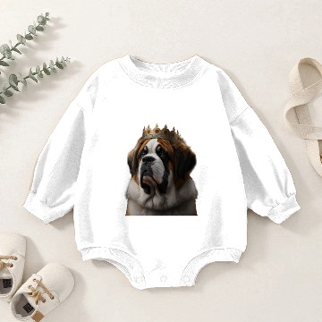 Discover saint Bernard Baby Romper Sweatshirts