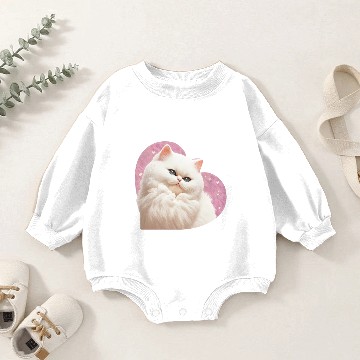 Discover Fun, Kitten Valentines Gift For Him, Unique Baby Romper Sweatshirts