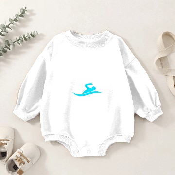 Discover eat sleep swim Baby Romper Sweatshirts