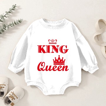 Discover KING QUEEN Baby Romper Sweatshirts