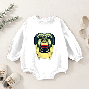 Discover Monkey Chimpanzee Ape Baby Romper Sweatshirts