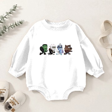 Discover Monster Mash-Up Baby Romper Sweatshirts