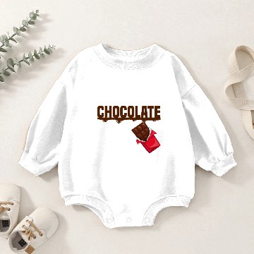 Discover Dark Chocolate Lover Candy Bar Baby Romper Sweatshirts
