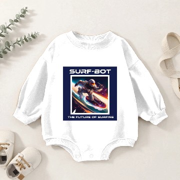 Discover Robot Silver Surfer Baby Romper Sweatshirts