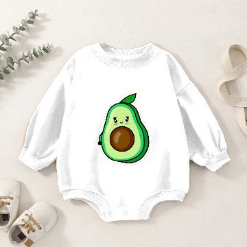 Discover cute comic avocado 2 Baby Romper Sweatshirts