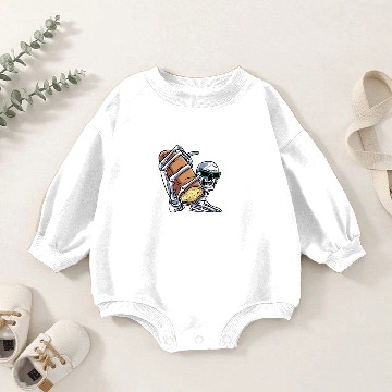 Discover Garlic Bread Sceleton Baby Romper Sweatshirts
