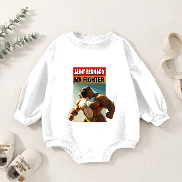 Discover Saint Bernard my fighter doggy Baby Romper Sweatshirts