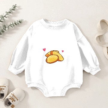 Discover Garlic Bread Is My Valentine Baby Romper Sweatshirts