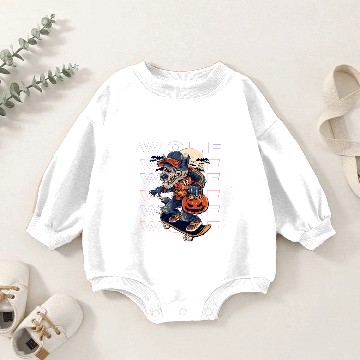 Discover Black Beige Navy Werewolf Baby Romper Sweatshirts