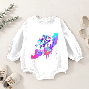 Discover astro paint Baby Romper Sweatshirts