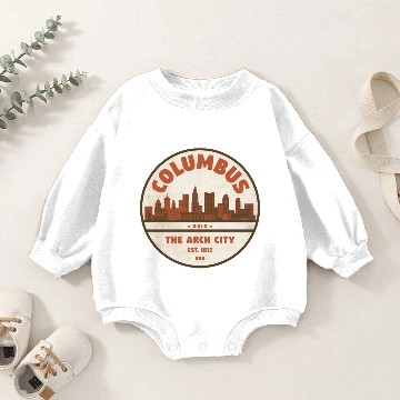 Discover Columbus Ohio Baby Romper Sweatshirts