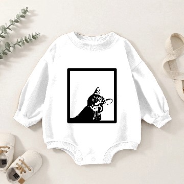Discover sad cat Baby Romper Sweatshirts