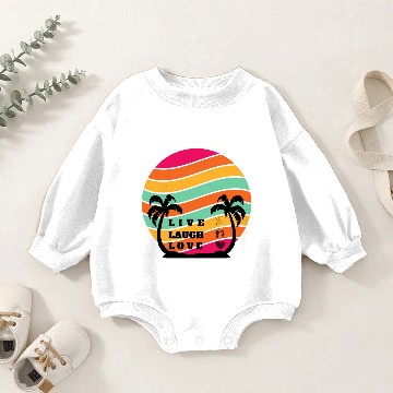 Discover live Laugh Love Baby Romper Sweatshirts