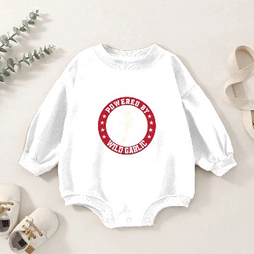 Discover Powered By Wild Garlic Baby Romper Sweatshirts