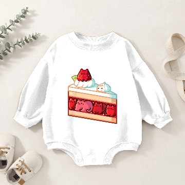 Discover Strawberry Shortcake Cats Baby Romper Sweatshirts