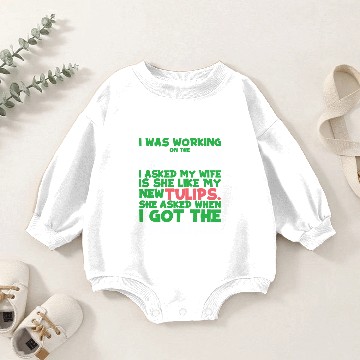 Discover Tulip Gardening Hilarious Tulips Baby Romper Sweatshirts