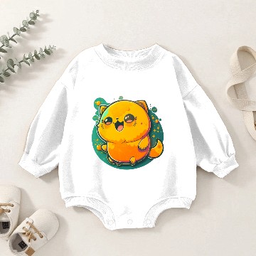 Discover Little happy kitten Baby Romper Sweatshirts