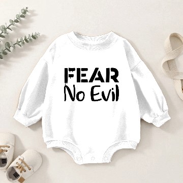 Discover Fear No Evil Baby Romper Sweatshirts