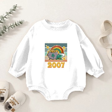 Discover St Patricks Day Birthday Baby Romper Sweatshirts, Born Lucky in