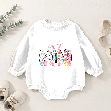Discover Mama Bunny Easter Mama Mini Easter Mommy Baby Romper Sweatshirts