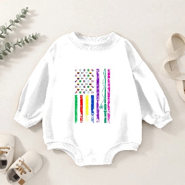 Discover American Sports Flag Hispanic Heritage Month Baby Romper Sweatshirts