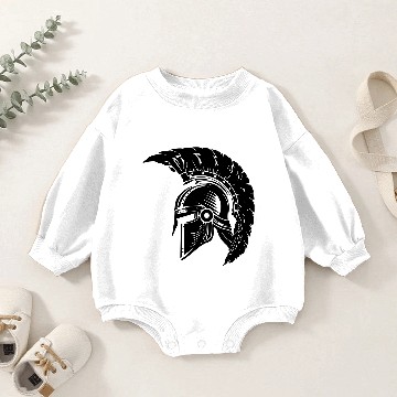 Discover Spartan helmet gladiator Sparta Baby Romper Sweatshirts