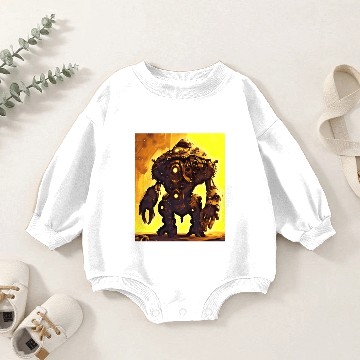 Discover Mech Robot Futuristic Sci-Fi High-Tech Android Rob Baby Romper Sweatshirts