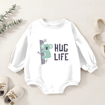 Discover Hug Life Baby Romper Sweatshirts