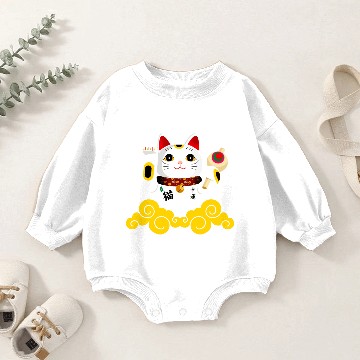 Discover Maneki Neko Baby Romper Sweatshirts