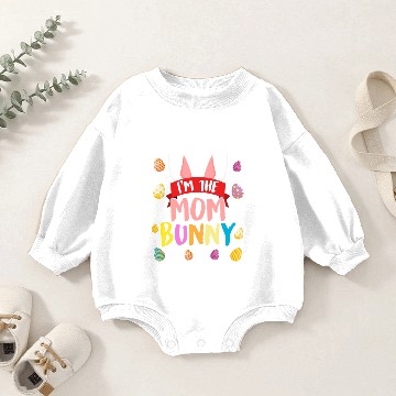 Discover Mommy Bunny Easter friends Easter Mom Baby Romper Sweatshirts