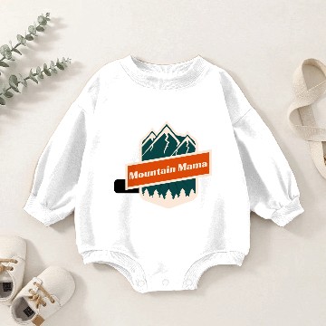 Discover Mountain Mama Baby Romper Sweatshirts