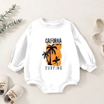Discover California Malibu Baby Romper Sweatshirts