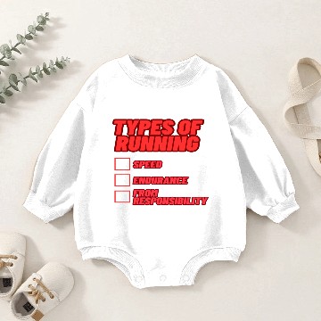 Discover Funny Typography : Types of running from Baby Romper Sweatshirts