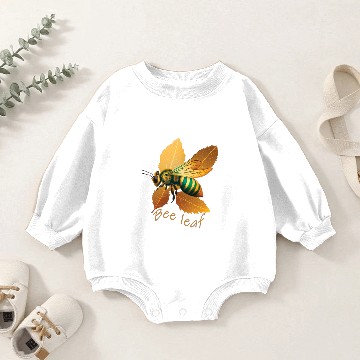 Discover Bee leaf Baby Romper Sweatshirts