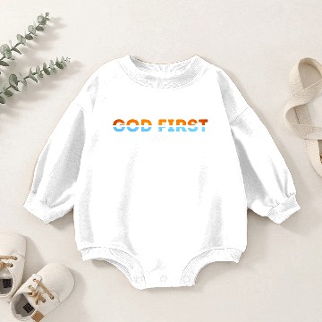 Discover God First then theater Baby Romper Sweatshirts