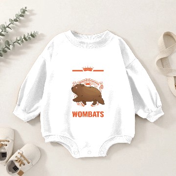 Discover Australian Wombat Baby Romper Sweatshirts