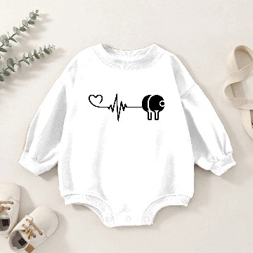 Discover Table tennis ping pong heart pulse Baby Romper Sweatshirts