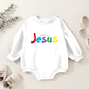 Discover Keep your eyes on Jesus Baby Romper Sweatshirts