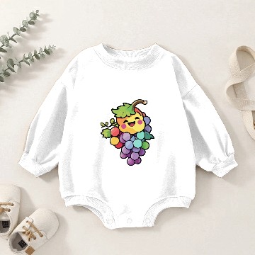 Discover Grape comic Baby Romper Sweatshirts