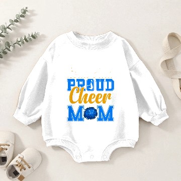 Discover LOUD AND PROUD CHEER MOM Baby Romper Sweatshirts