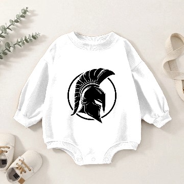 Discover Spartan helmet warrior Sparta Baby Romper Sweatshirts