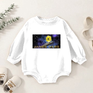 Discover James Webb Telescope Baby Romper Sweatshirts