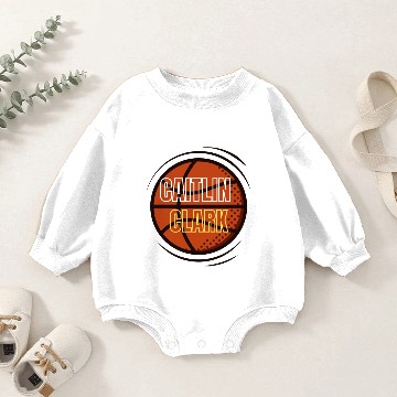 Discover Caitlin Clark Baby Romper Sweatshirts