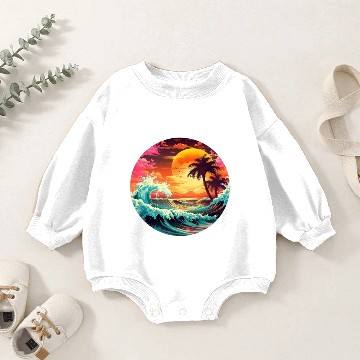 Discover Coastal Breeze Refresh Your Beach Look Baby Romper Sweatshirts
